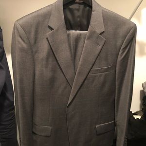 Grey Windowpane Suit